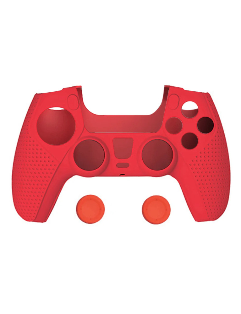 Latex Para Control De Ps5 Antideslizante Rojo TP5-0559 Kit Dobe