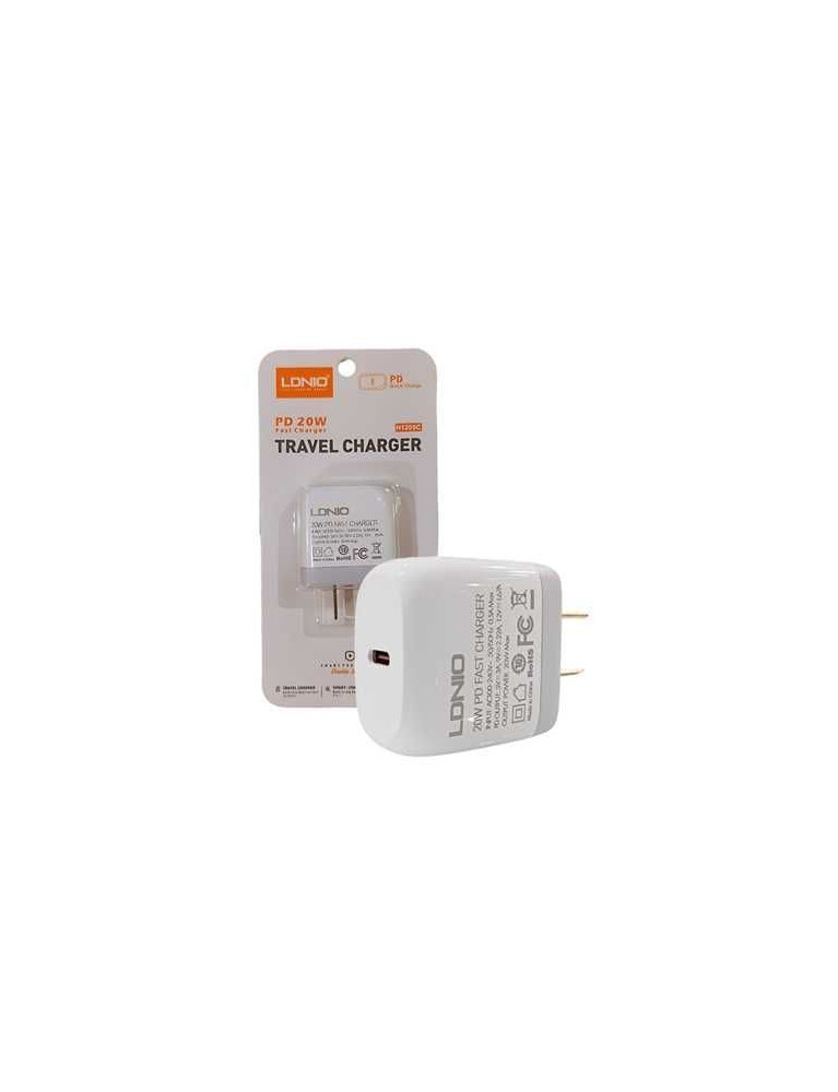 Cargador De Pared Rápido Usb C 20 W  H1209C LDNIO