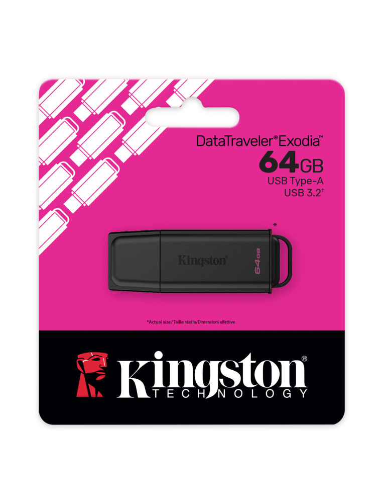 Flash Memory DataTraveler Exodia 64 GB Usb 3.2 Kingston